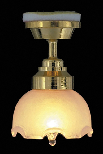 Dollhouse Miniature Large Tulip Ceiling Lamp